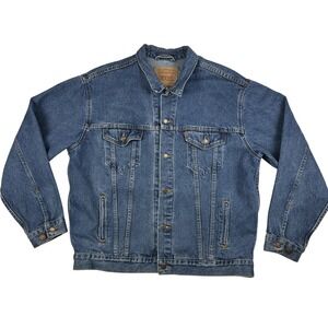 Vintage Levi's 70507-4890 Denim Jacket Mens XL‎ USA Made Trucker Blue Jean